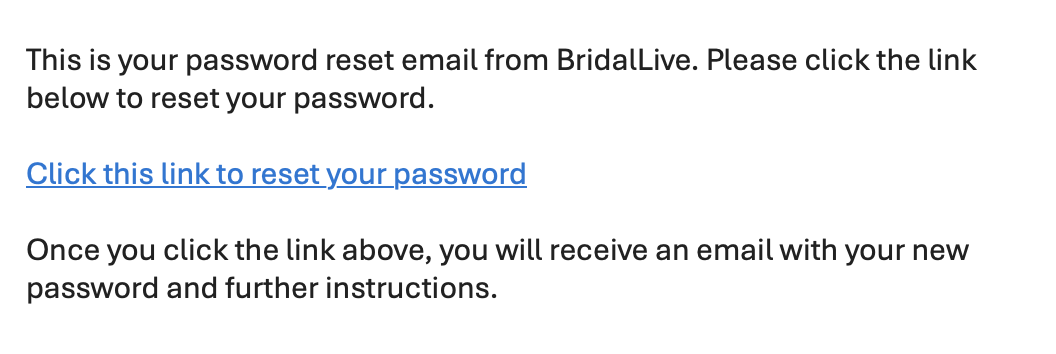 Password Reset Link